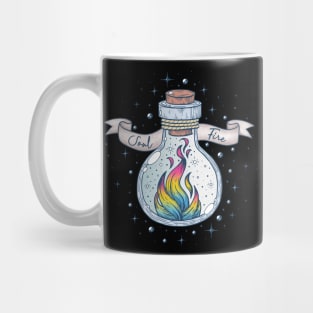 Pansexual Fire Occult Bottle LGBT Pan Pride Flag Mug